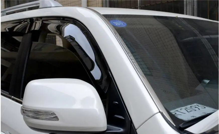 

Stainless Steel Chrome Front Windshield Trim Strip Cover Exterior Body Decoration For TOYOTA LAND CRUISER 2012-2017 Car Styling