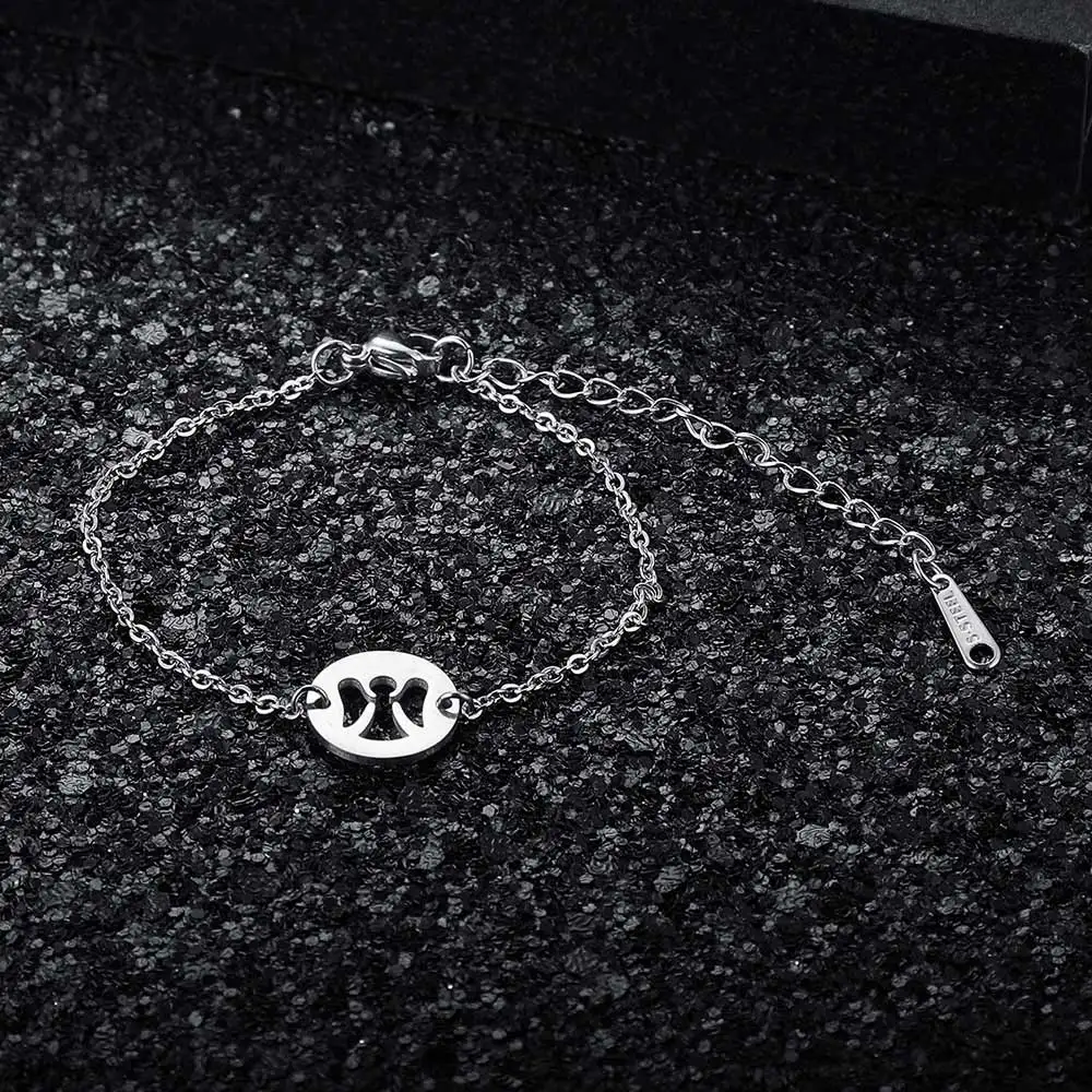 ААААА качество 100% нержавеющая сталь Ангел Шарм браслет для женщин Женский