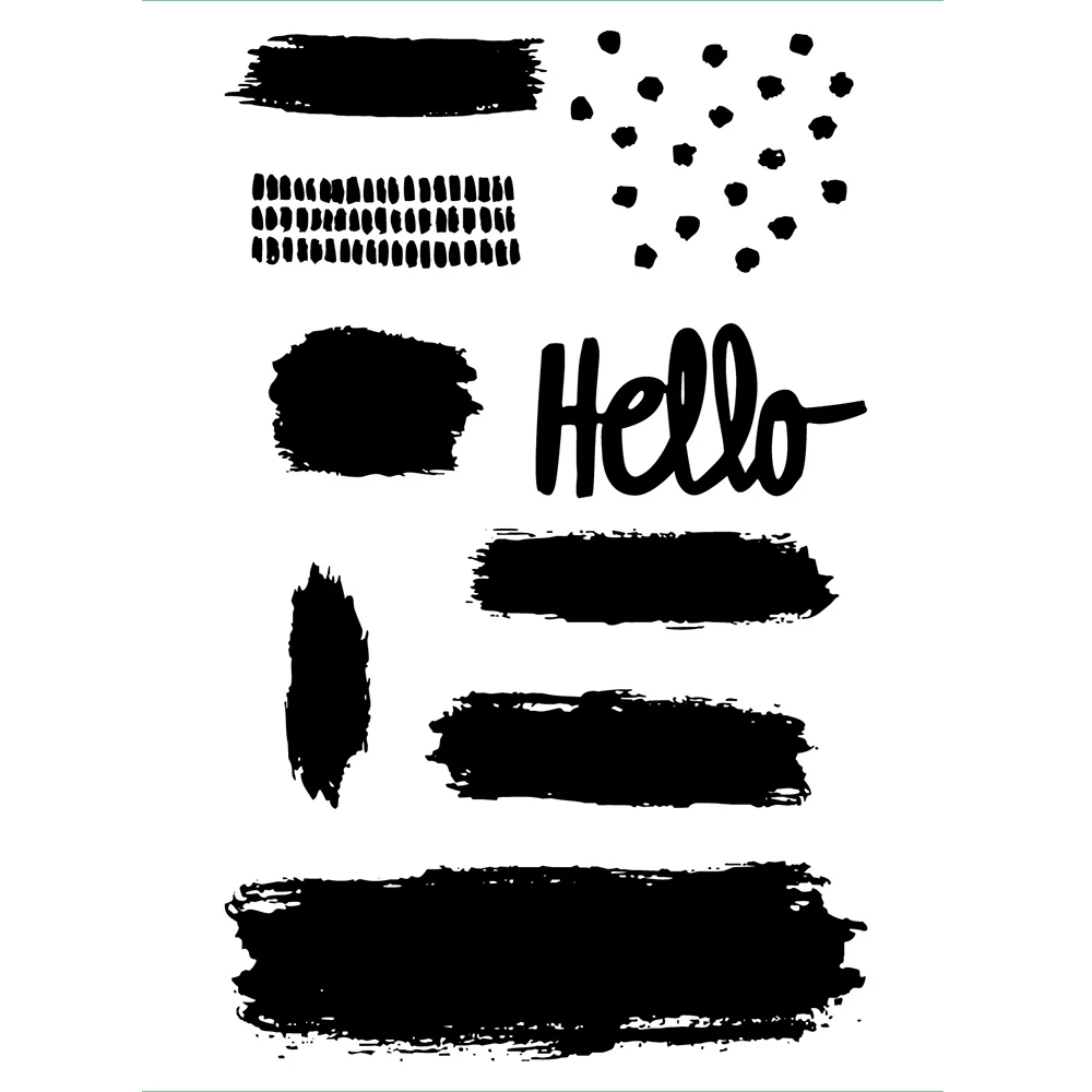 Набор текстур прозрачный силиконовый штамп/печать для сделай сам