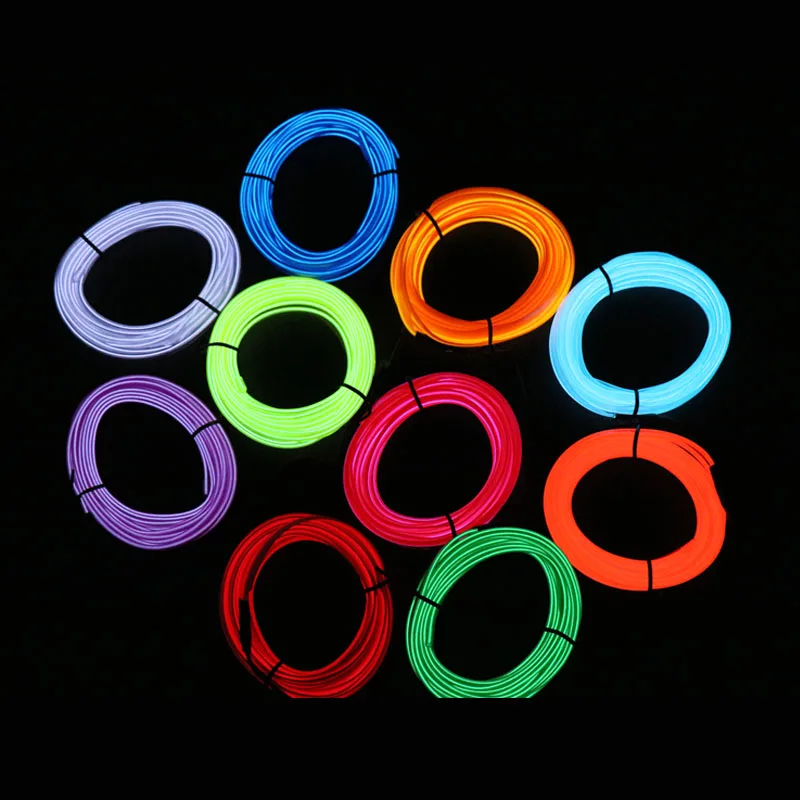 Неоновый автомобильный светильник s холодный гибкая светодиодная лента