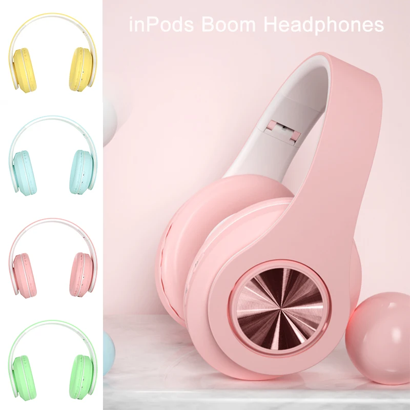 Портативные беспроводные наушники inpods Boom Bluetooth складная стереогарнитура