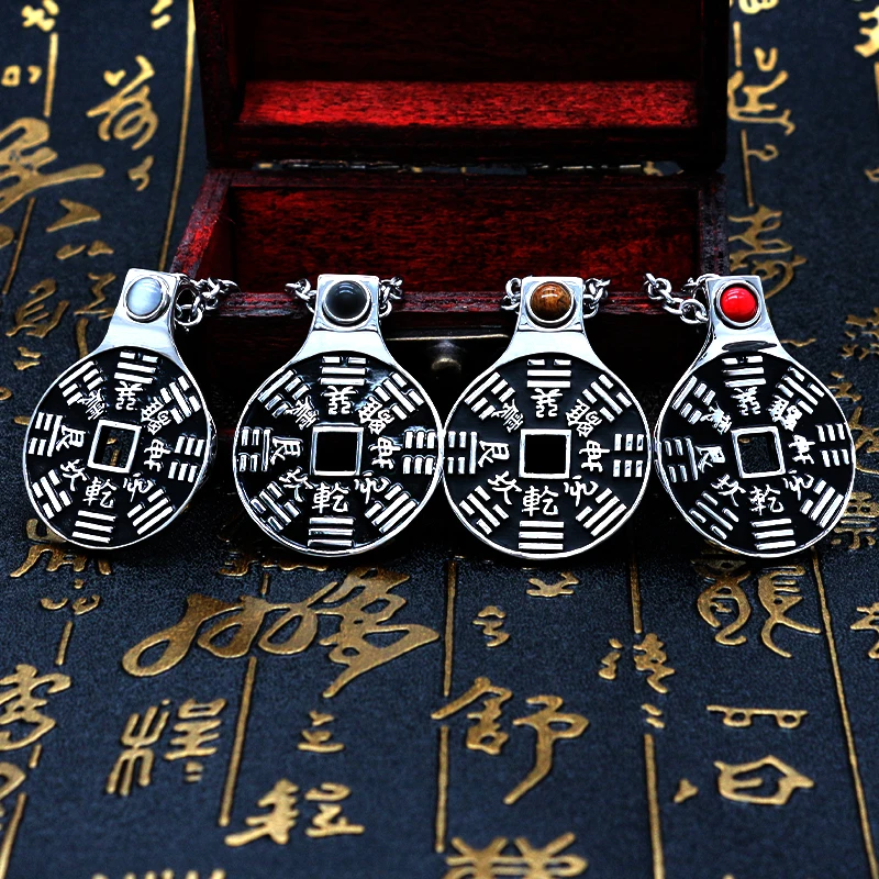 KLDY 316L ожерелье из нержавеющей стали с кулоном в китайском стиле амулет кулон Тай