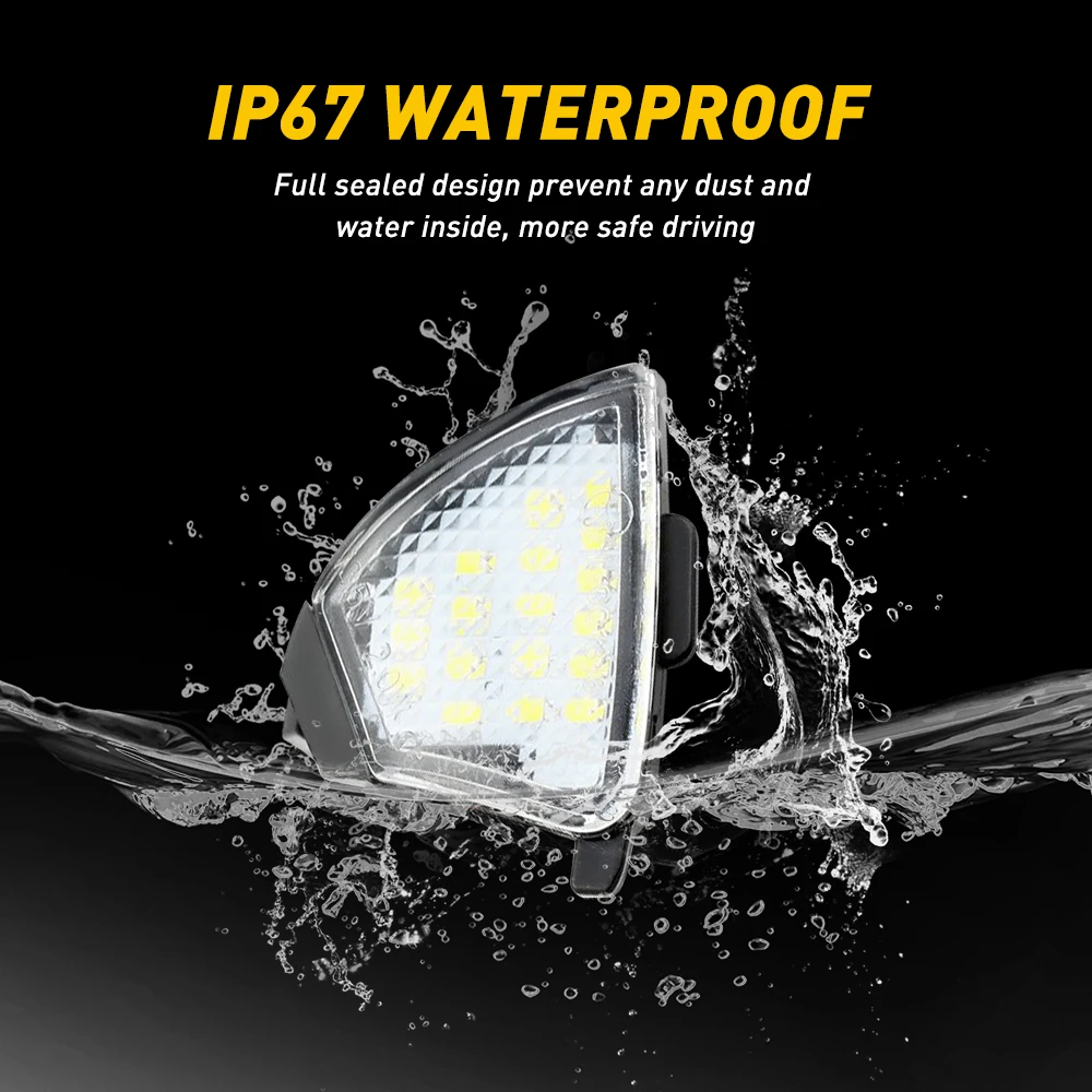 2 шт. ошибок светодиодный под зеркало светильник лужи лампа для Volkswagen VW Golf 5 Mk5 MkV GTI