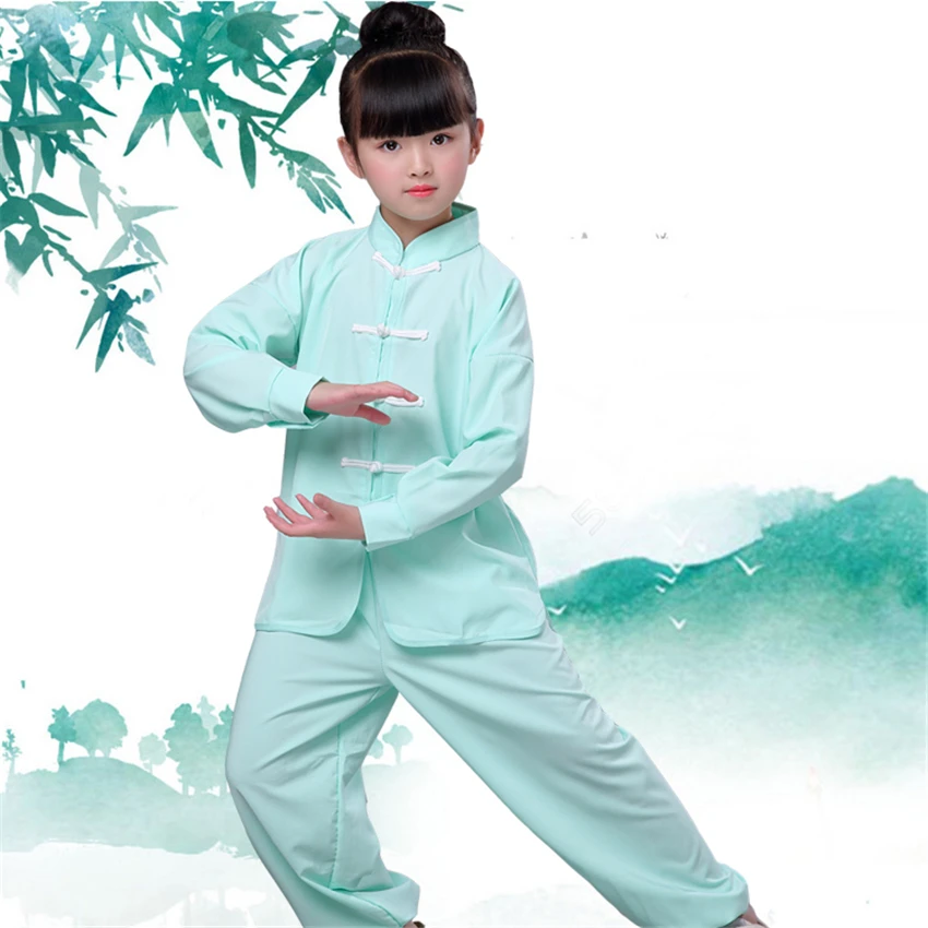 Традиционная китайская одежда для мальчиков кунг фу ханьфу детский костюм ву тан