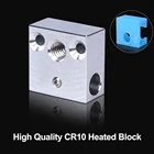 Высококачественный нагревательный блок CR10 для Micro Swiss Cr10 Hotend Creality Ender 3 Mk7Mk8Mk9, силиконовая сопла для носков J-head, экструдер