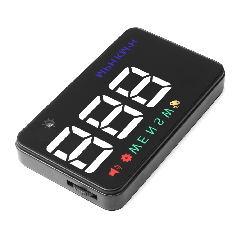 Новинка универсальный автомобильный HUD GPS измеритель скорости с круглым дисплеем