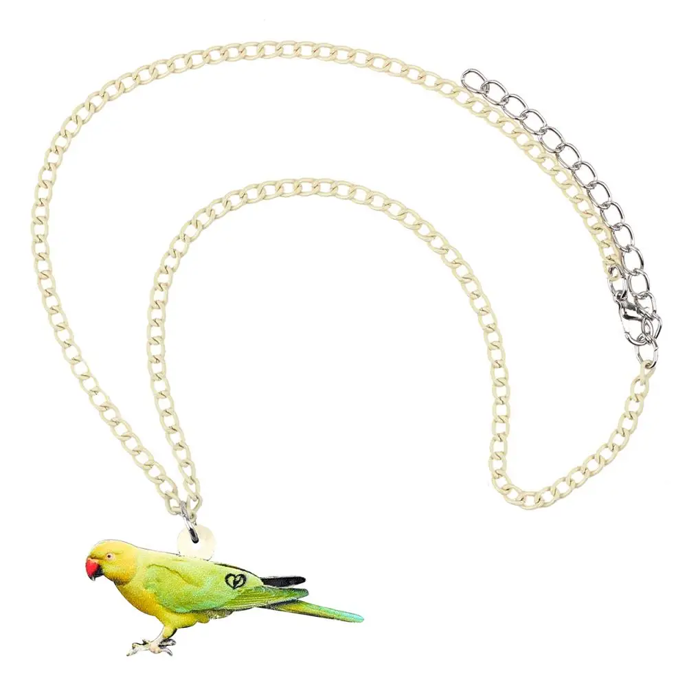 Bonsny акриловая подвеска в виде Розы колье милая птица животное ювелирные изделия