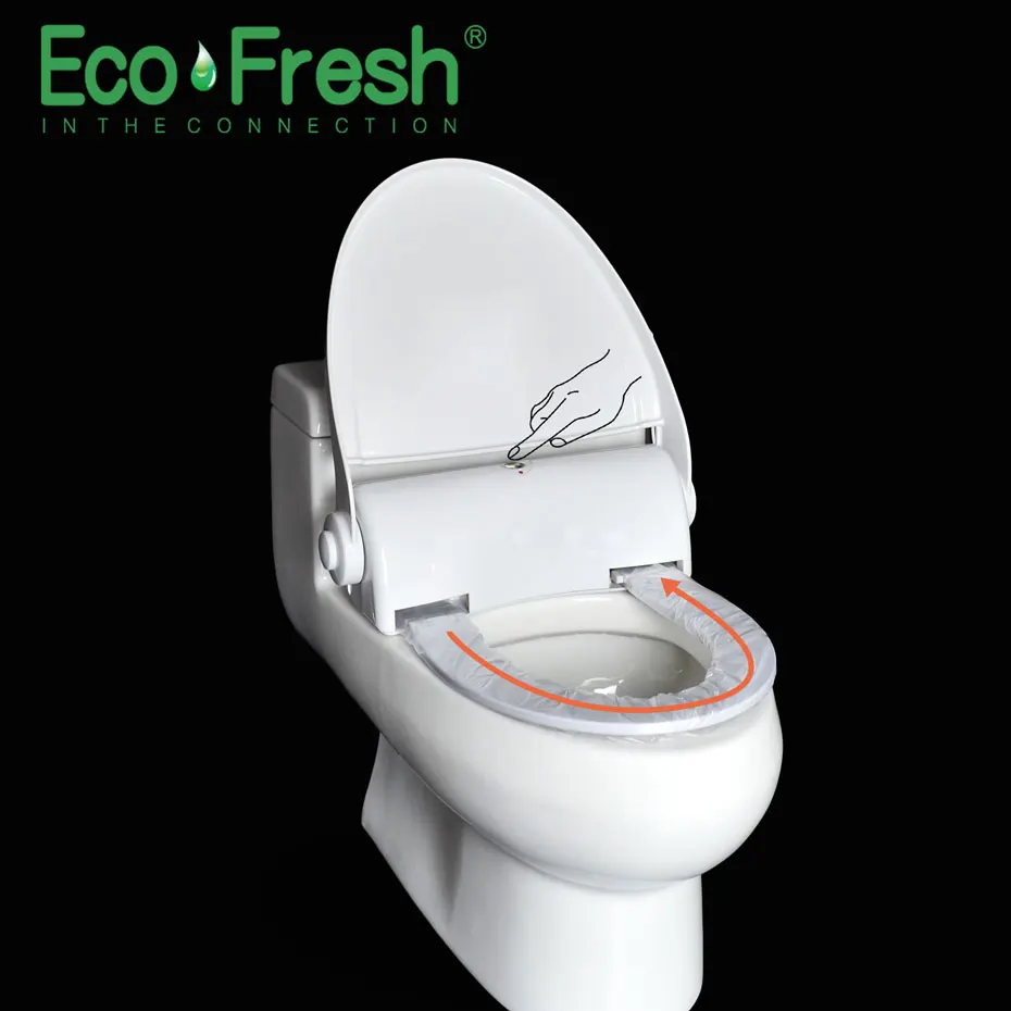 Bidet Электрические интеллектуальные Гигиенические Одноразовые обложки для туалетной бумаги | Smart One Time медленные мягкие закрытые сиденья для унитаза NS200B - Цвет: Bidet