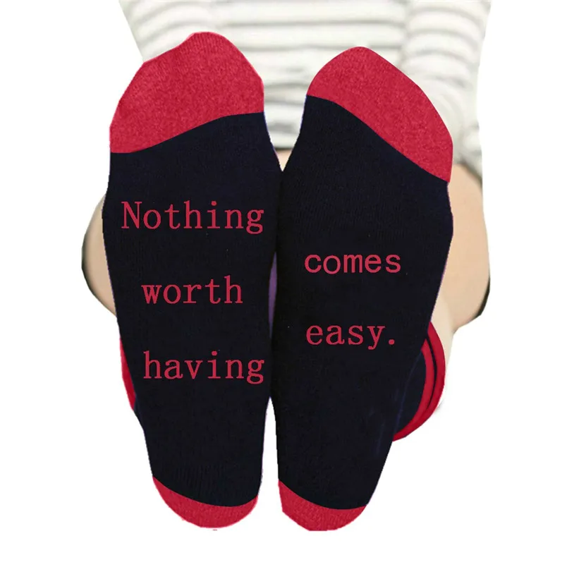 Носки с буквенным рисунком женские хлопковые короткие носки повседневные до