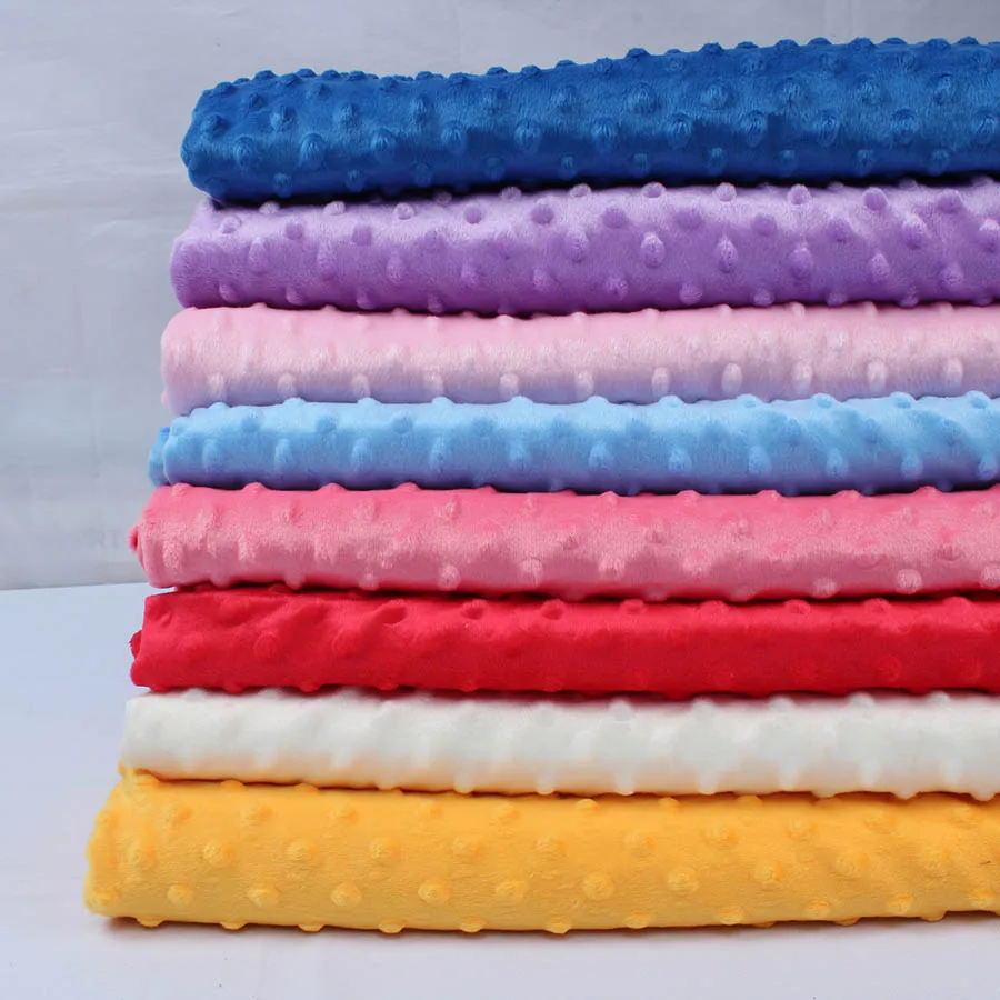 1 ярд рельефные точки ткань Ультрамягкая флис постельные принадлежности Одеяло