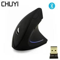 chuyi bluetooth wireless mouse ergonomic vertical mause 1600 dpi gaming optical portable mice for xiaomi apple phone pc laptop