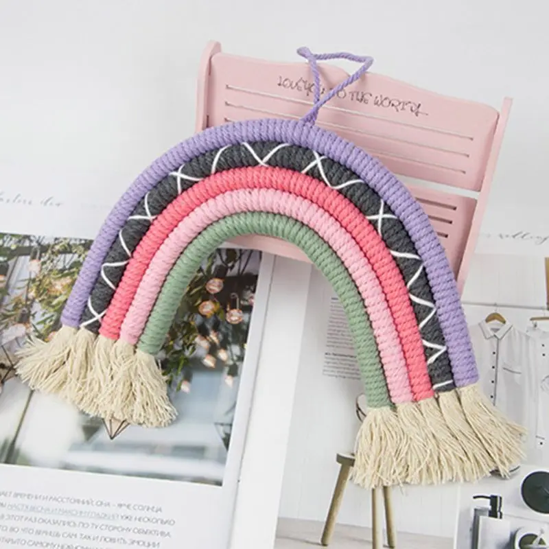 Простая Скандинавская Радужная подвесная декорация для детской комнаты