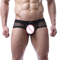 sexy male underwear transparent mesh mens briefs sexy gay underpants mens underwear briefs slip man briefs underwear men