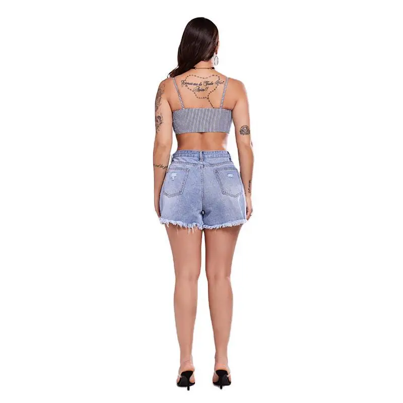 

Denim shorts, cowgirl hot pants, ladies plus size sexy shorts with raw edges