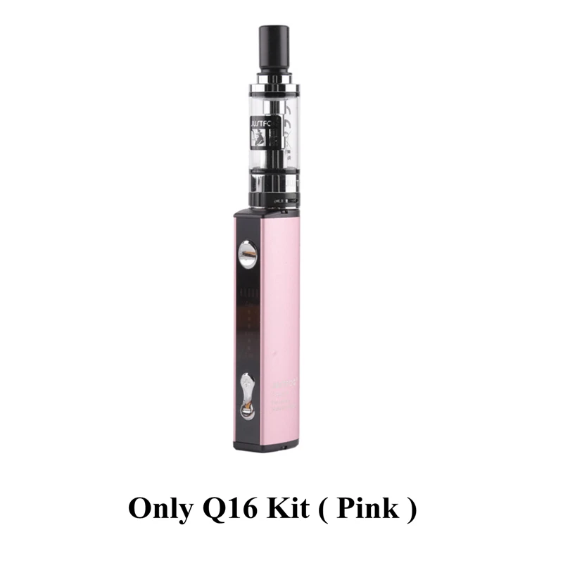 Vape комплект JUSTFOG Q16 стартовый комплект 900 мАч батарея 2 мл бак распылитель подходит 1,2 Ом 1,6 Ом катушки электронная сигарета комплект VS P16A комплект - Цвет: Pink Kit