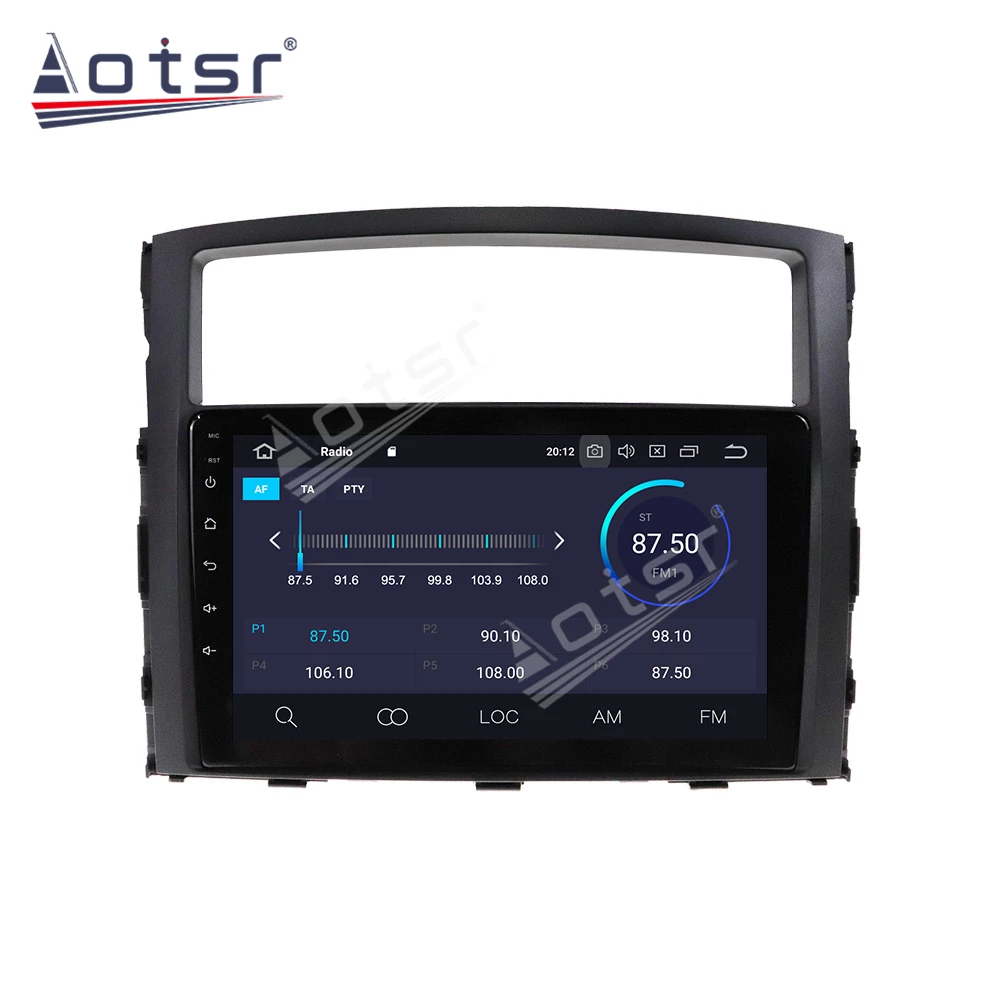 Автомагнитола для Mitsubishi Pajero мультимедийный проигрыватель на Android 2006 с