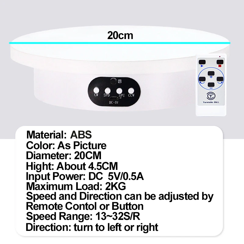 Электрическая вращающаяся витрина для фотосъемки подставка ювелирных изделий