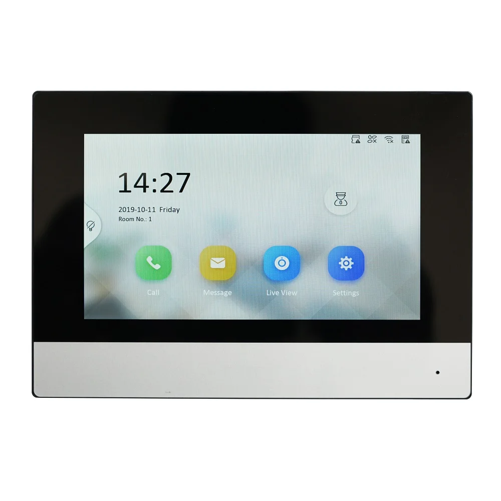 HIK оригинальная международная версия многоязычный DS-KH6320-WTE1 внутренний монитор, 802.3af POE, приложение Hik-подключение, WiFi, видеодомофон