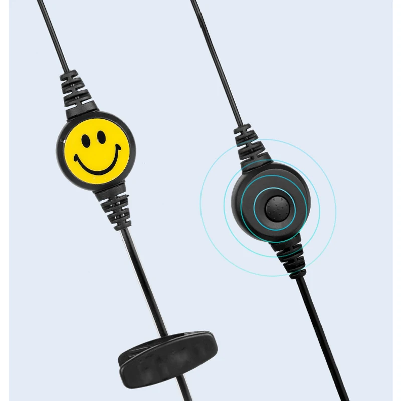 5 шт. Walkie Talkie Smile Face гарнитуры для Baofeng наушники с головным убором в стиле Смайлики