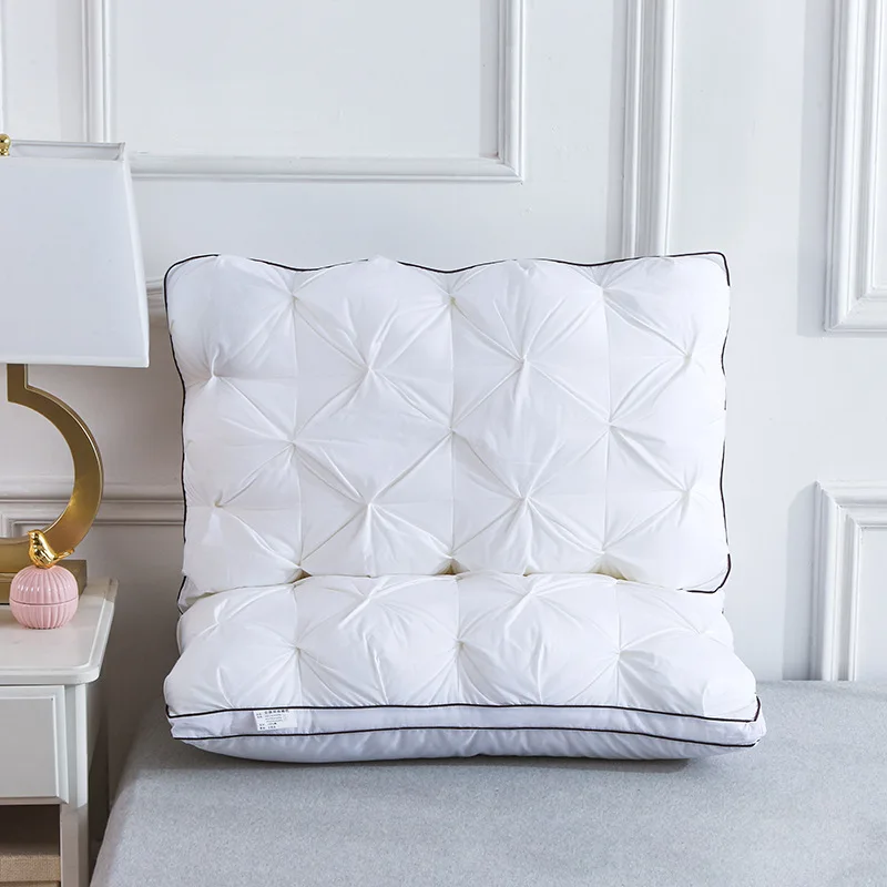 

01Polyester fiber bedding pillow protects cervical spine slow rebound pillow pregnant women sleep orthopedic pillow 48*74CM