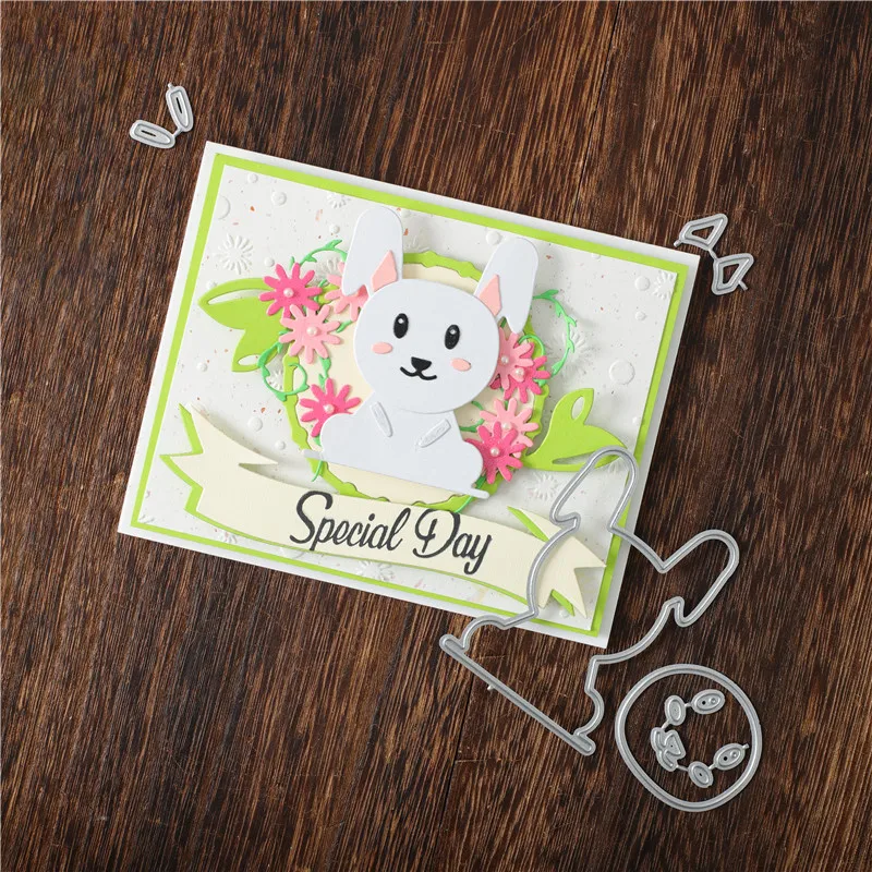 Штампы в виде животных DiyArts металлические штампы кролика новинка 2019 для