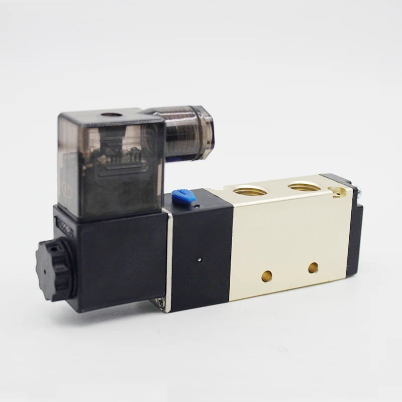 4v210-08 Одиночная катушка 2 положения 5 способ пневматический Соленоидный клапан 12В