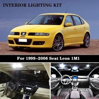 15pc x led license plate lamp interior dome map light kit for seat accessories for leon 1m 1 1999 2006