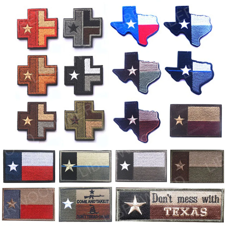 США флаг штата Техас вышитая нашивка с техасской тактической аппликацией