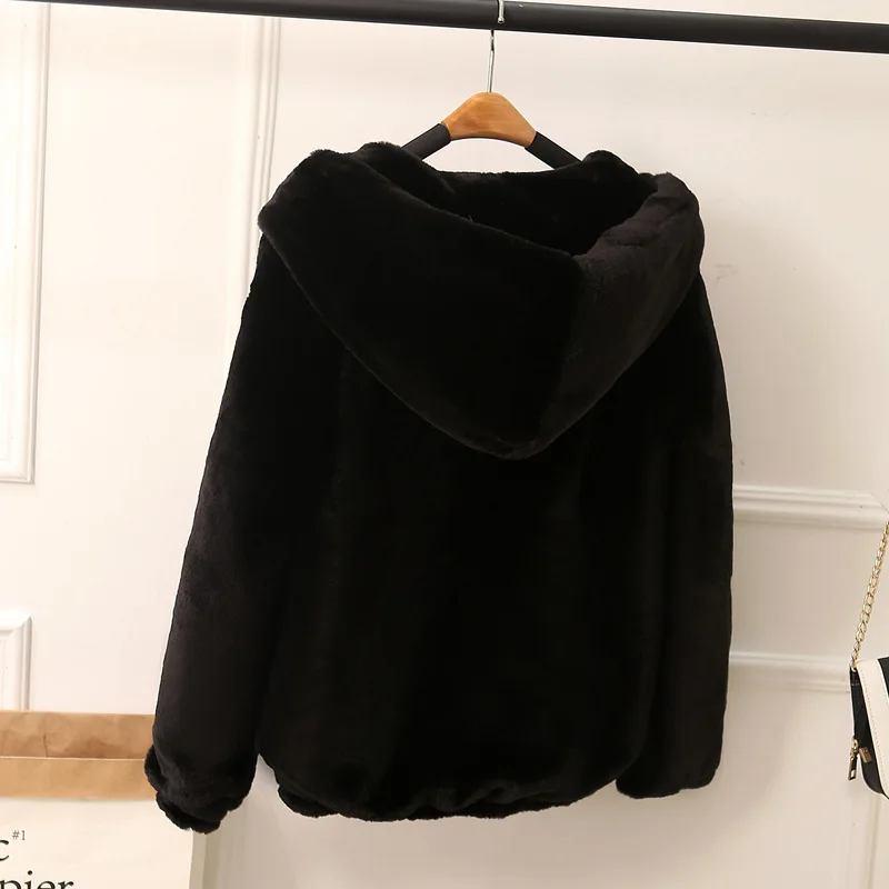 Женское теплое пальто из искусственного меха норки мягкая удобная приталенная