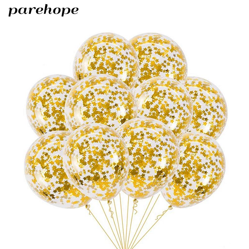 

10Pcs 12'' Confetti Balloon Party Latex Balloons Birthday Party Wedding Decorations Adult Baby Shower Girl Wedding Party Balloon