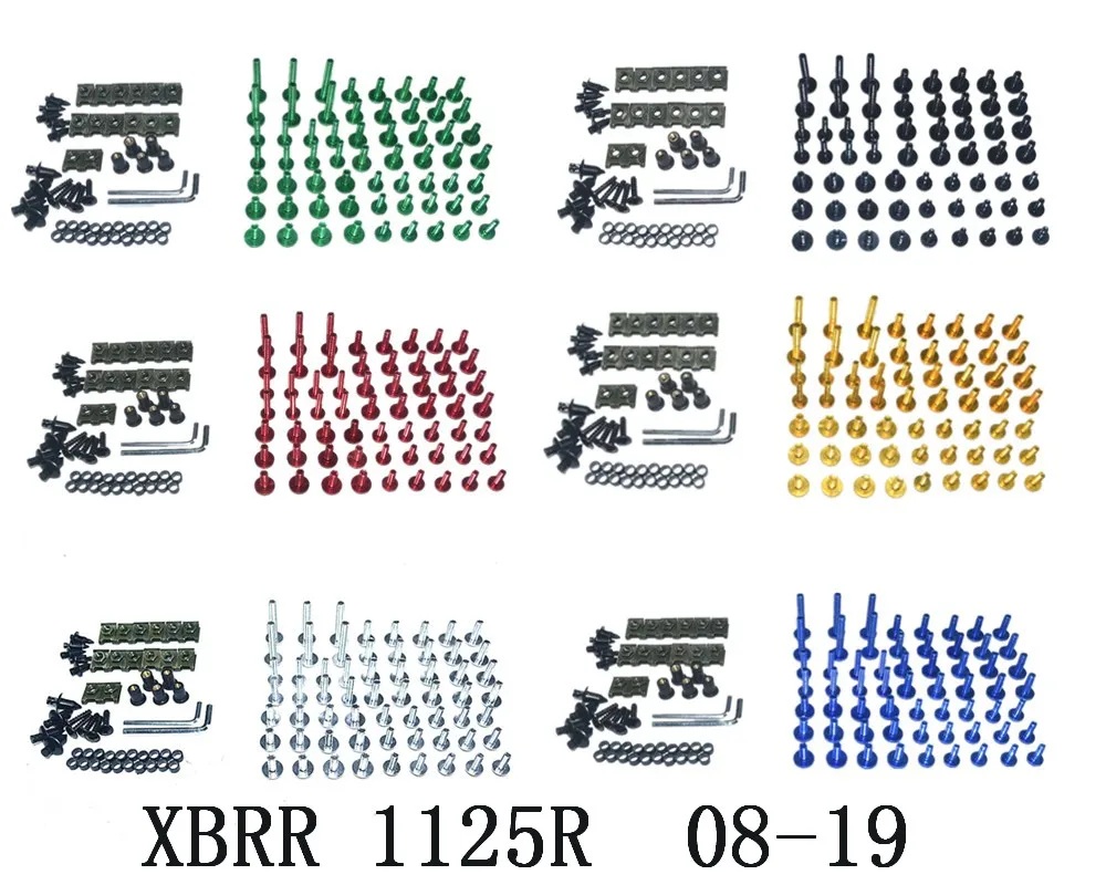 

Мотоцикл Полный Обтекатель Болты Комплект болты для кузовных работ для Fit BUELL XBRR 1125R 2008-2019