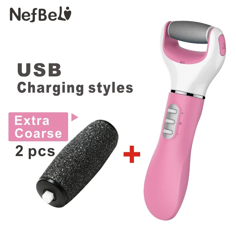 Upgraded Charging(P) Электрический пилочка для ухода за ногами, средство для удаления омертвевшей кожи, питание от аккумулятора, usb-отшелушивающий инструмент для удаления пятки мозолей, устройство для педикюра - Цвет: Upgraded Charging(P)