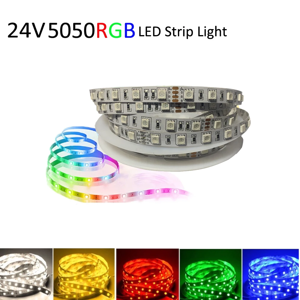 Светодиоды RGB 5050 24 В постоянного тока светодиодный светодиодные лампы для