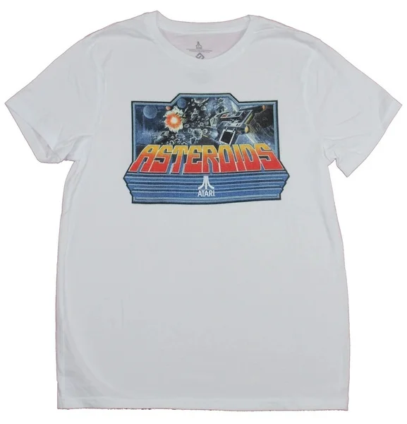 

Asteroids Mens T-shirt - Classic Side Cabinet Art Distressed Image Mens T-shirt Tees T-shirt