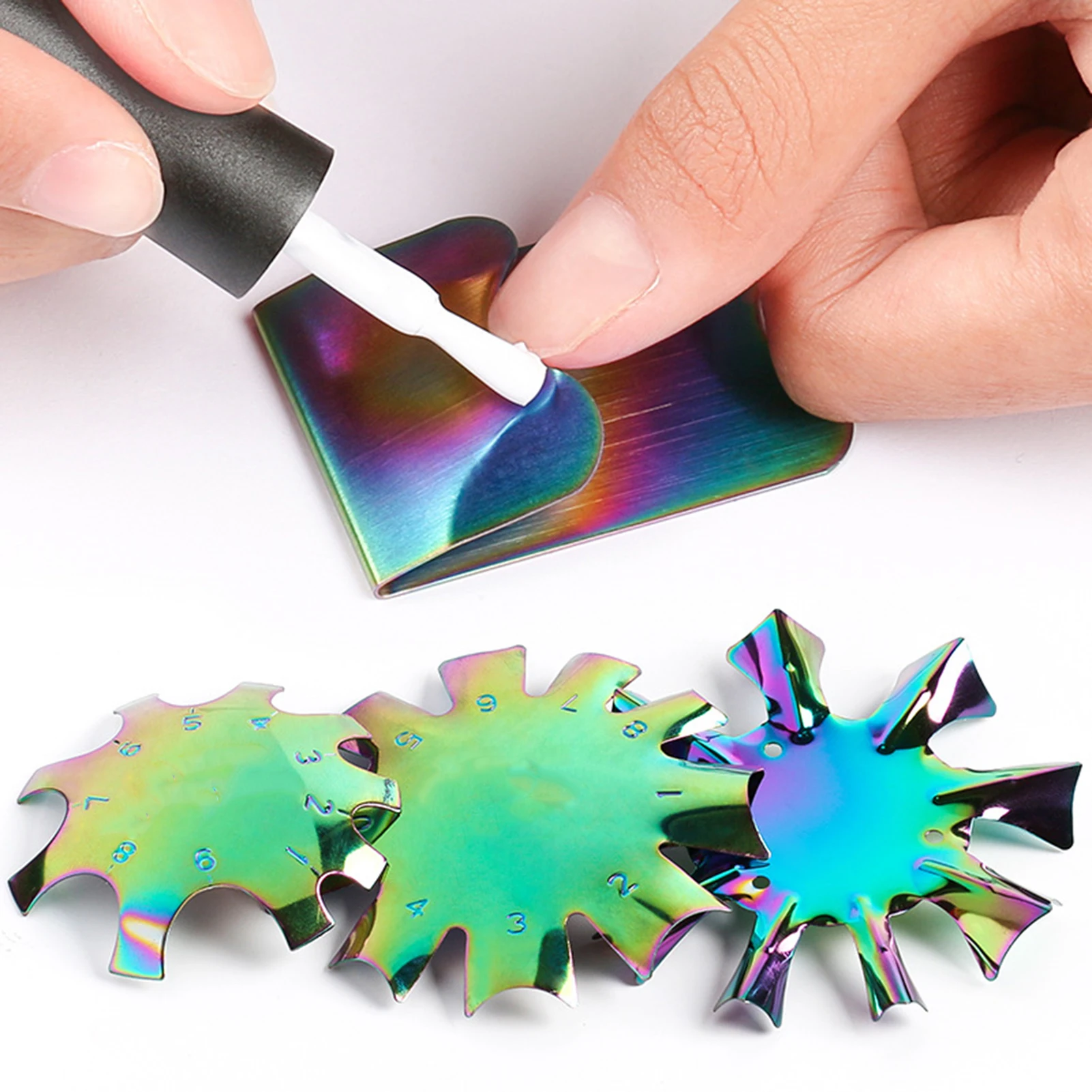

Nail Manicure Edge Trimmer DIY Plate Module DIY Plate Module Easy French Line Gel Cutter Tool For Woman Nail Art Fake Nails-VL16