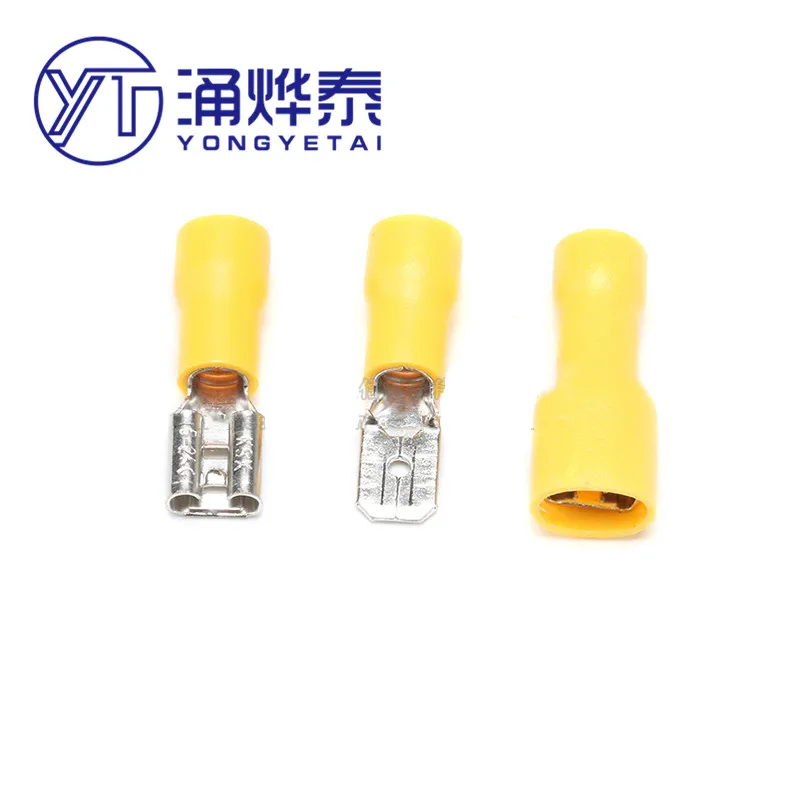 

YYT 20PCS FDFD/FDD/MDD5-250 pre-insulated cold-pressed terminal female plug spring/male plug/pair plug terminal