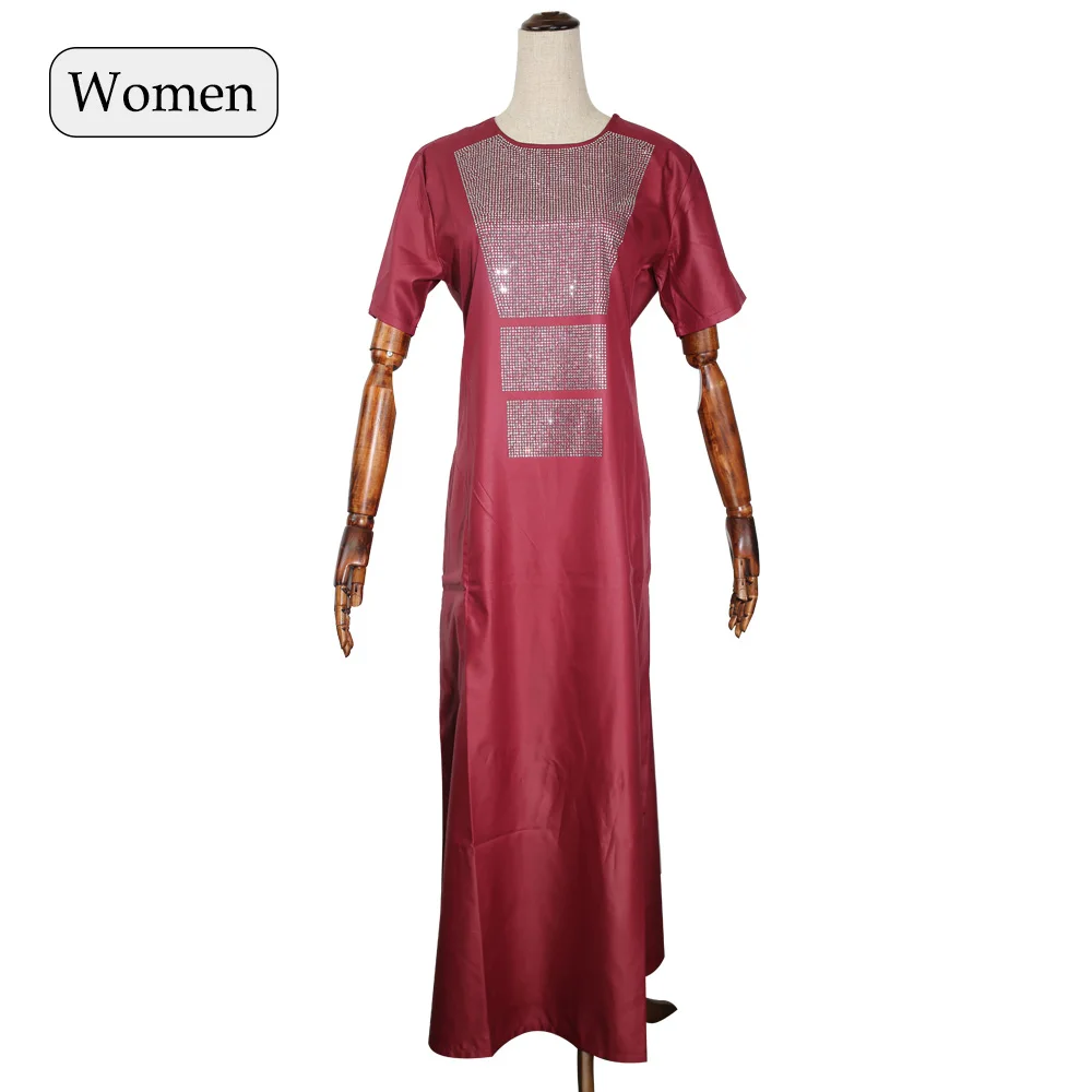 moda hombre dashiki, африканская одежда для мужчин, рубашки, брюки, Костюм хиппи, мужские костюмы, верхняя одежда, штаны, набор, vetement homme 3xl 4xl - Цвет: Women Red