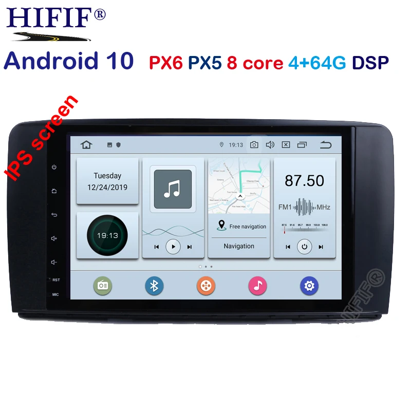 DSP 9 дюймов 8 ядер Android 10 0 4G Ram 64G Rom CarRadio GPS навигация для Mercedes Benz R Class W251 R300 R350 R63