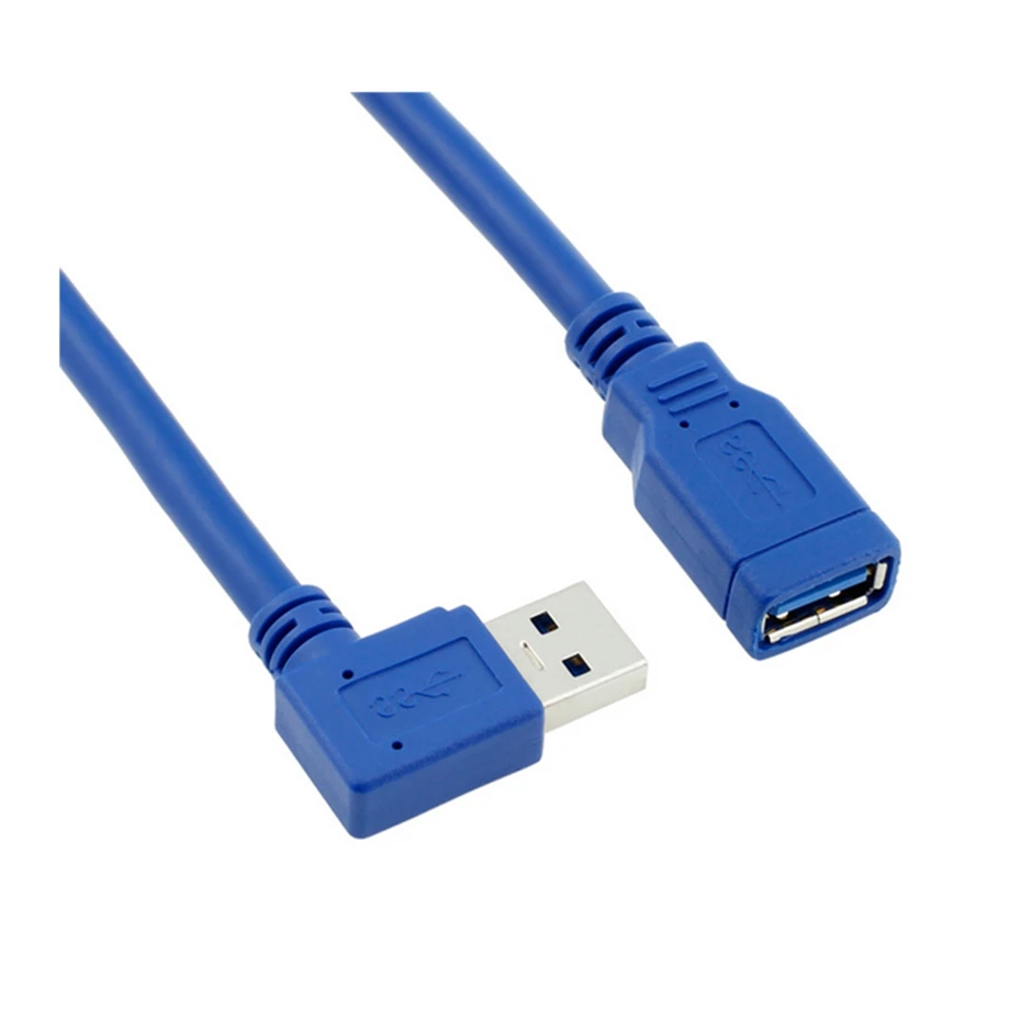 Кабель Удлинитель USB 2 0 3 с прямым углом 90 градусов штекер гнездо сверхскоростные