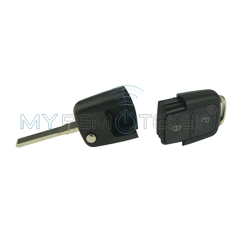 Раскладной Автомобильный Дистанционный ключ для VW Volkswagen Passat Golf Bora Beetle Skoda Seat 2