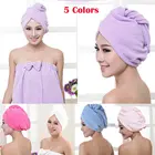 Быстросохнущее искусственное полотенце из микрофибры для ванной комнаты, полотенце для волос, банные полотенца для взрослых, полотенце для волос