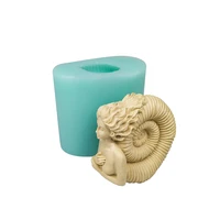 ts0253 przy conch mermaid silicone moulds candle 3d angel girl woman mermaid princess mold clay resin moulds