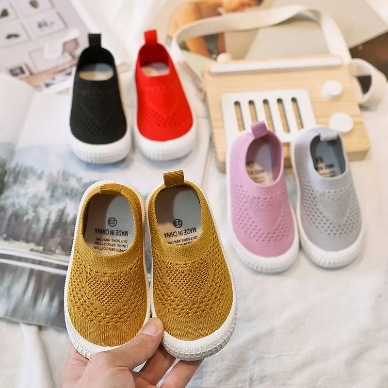 Детские Нескользящие кроссовки мягкая резиновая подошва повседневные на