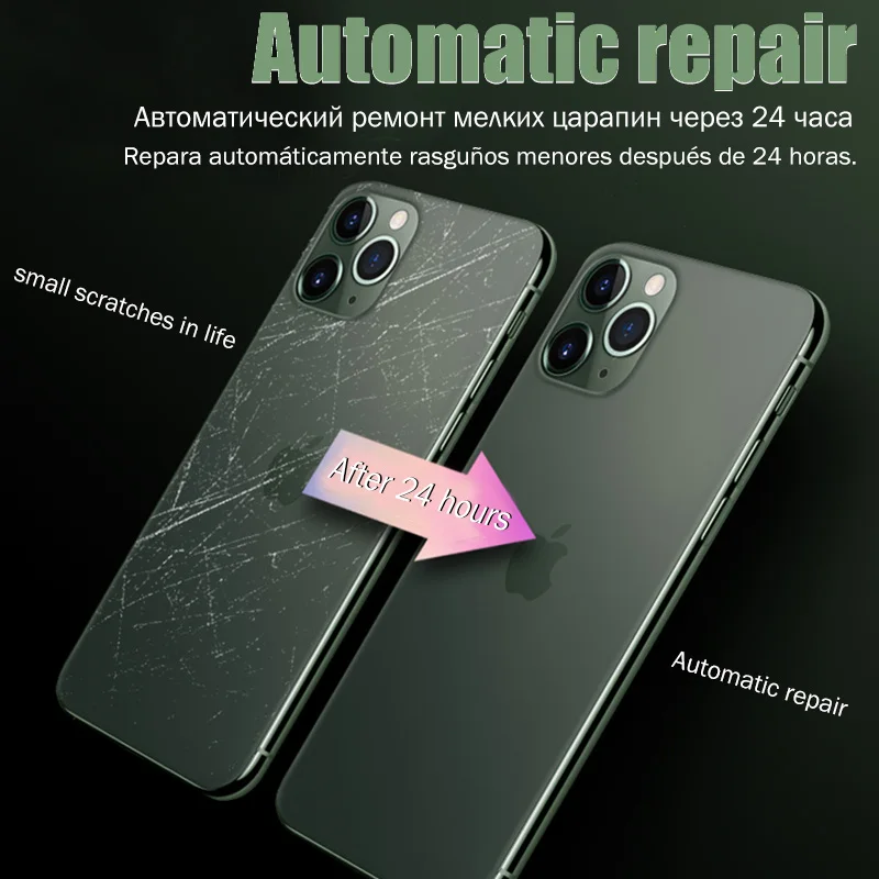 с полным покрытием для гидрогелевая пленка iPhone 11 12 Pro Max mini XR XS X защитная экрана