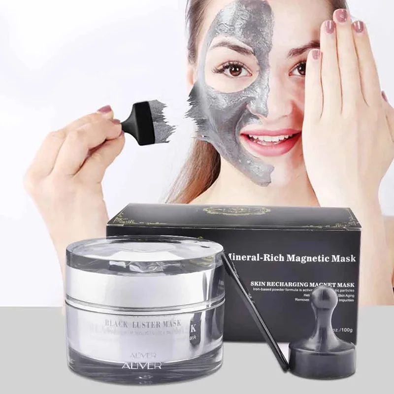 

New 100g Mineral-Rich Magnetic Face Mask Pore Cleansing Removes Skin Impurities Moisturizing Blackhead Removal Mask