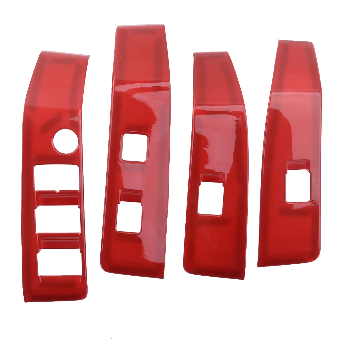 

Пластиковые красные кнопки для подлокотника автомобиля, крышка кнопки переключения для Toyota Tacoma 2016, 2017, 2018, 2019, 2020, левый руль