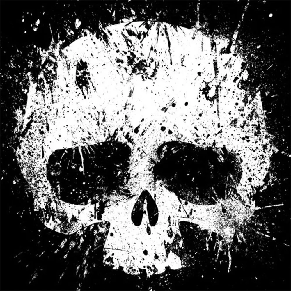 

Fashion Brand Western Style Nice Summer T-shirt Loose Casual Designer Thin Simple Printing Skull Round Neck Summer