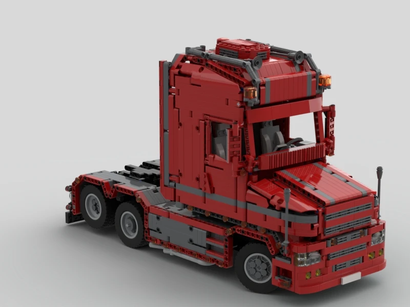 

Новинка, грузовик, прицеп, грузовик Scania t 580, торпеда для самостоятельной сборки, Детская образовательная игрушка, подарок, модель moc-57465