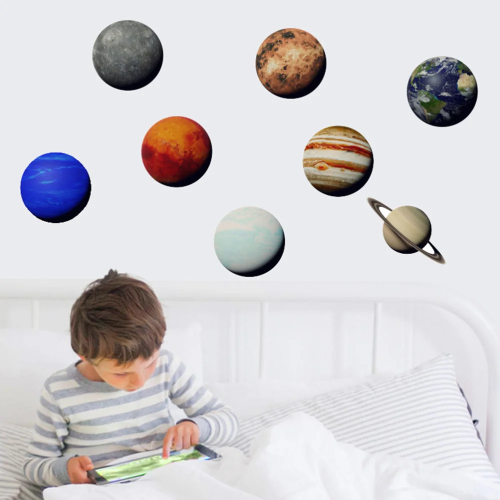 

1pc Solar System Star Pattern Wall Sticker Home Decor TV Sofa Background Wall Decals