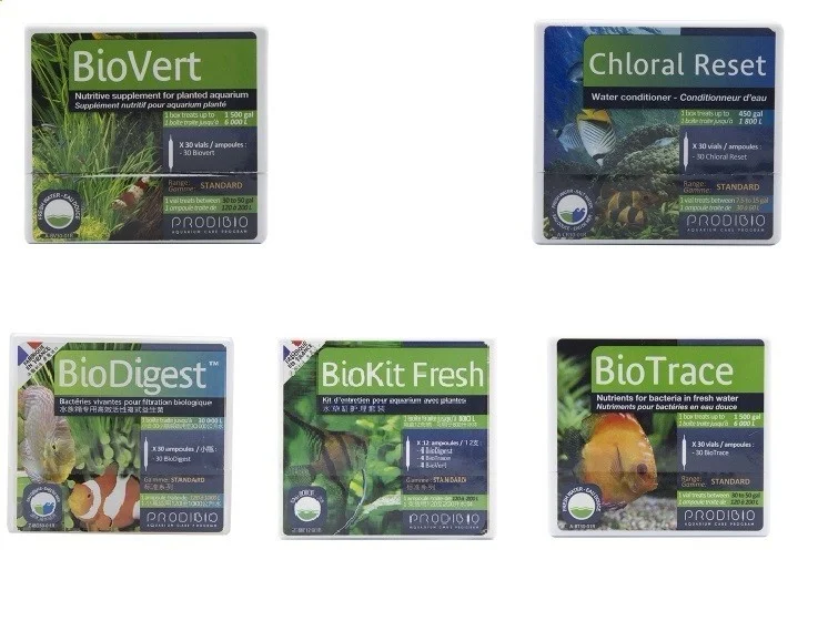 PRODIBIO-Kit de reinicio de cloral biodigitalizador de nitrificaci&oacute;n, microelemento BIOVert, Programa de Cuidado de acuario de mar FreshTrace, estabilizador de agua-1